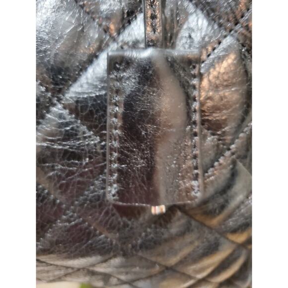 Michael Kors Black Women's Hamilton Quilted Leather Bags & Handbags - Picture 3 of 10